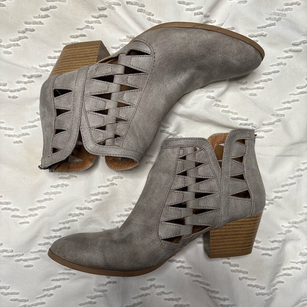 Gray Women's Ankle Boots